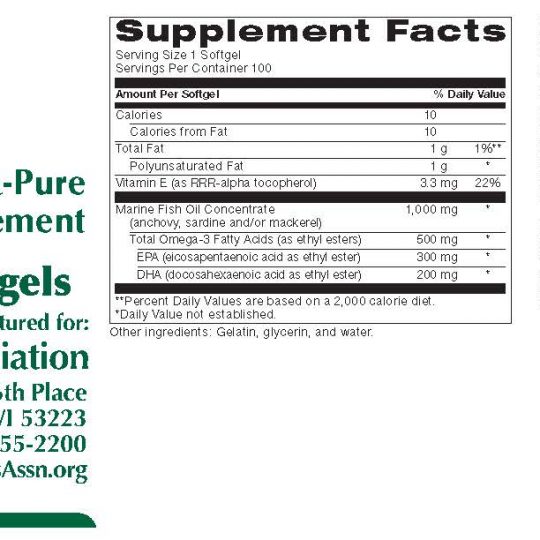 EASelect Fish Oil Endometriosis Association